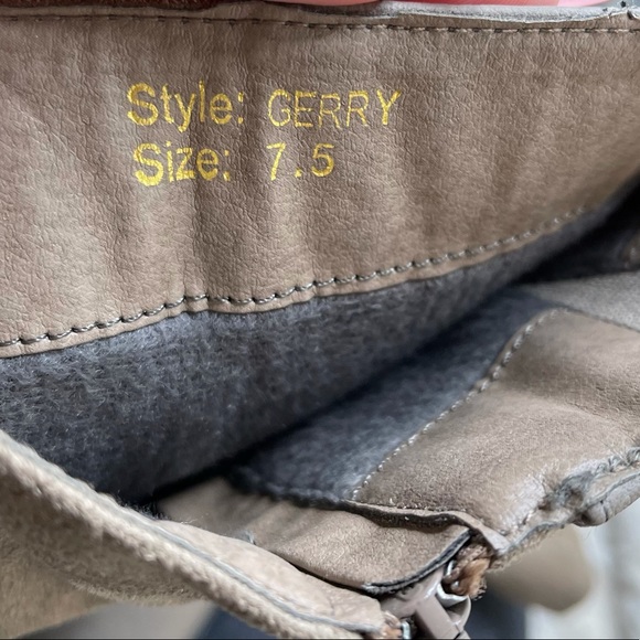 American Exchange Mid Calf Stiletto Boots Grey Buckles - Picture 13 of 13